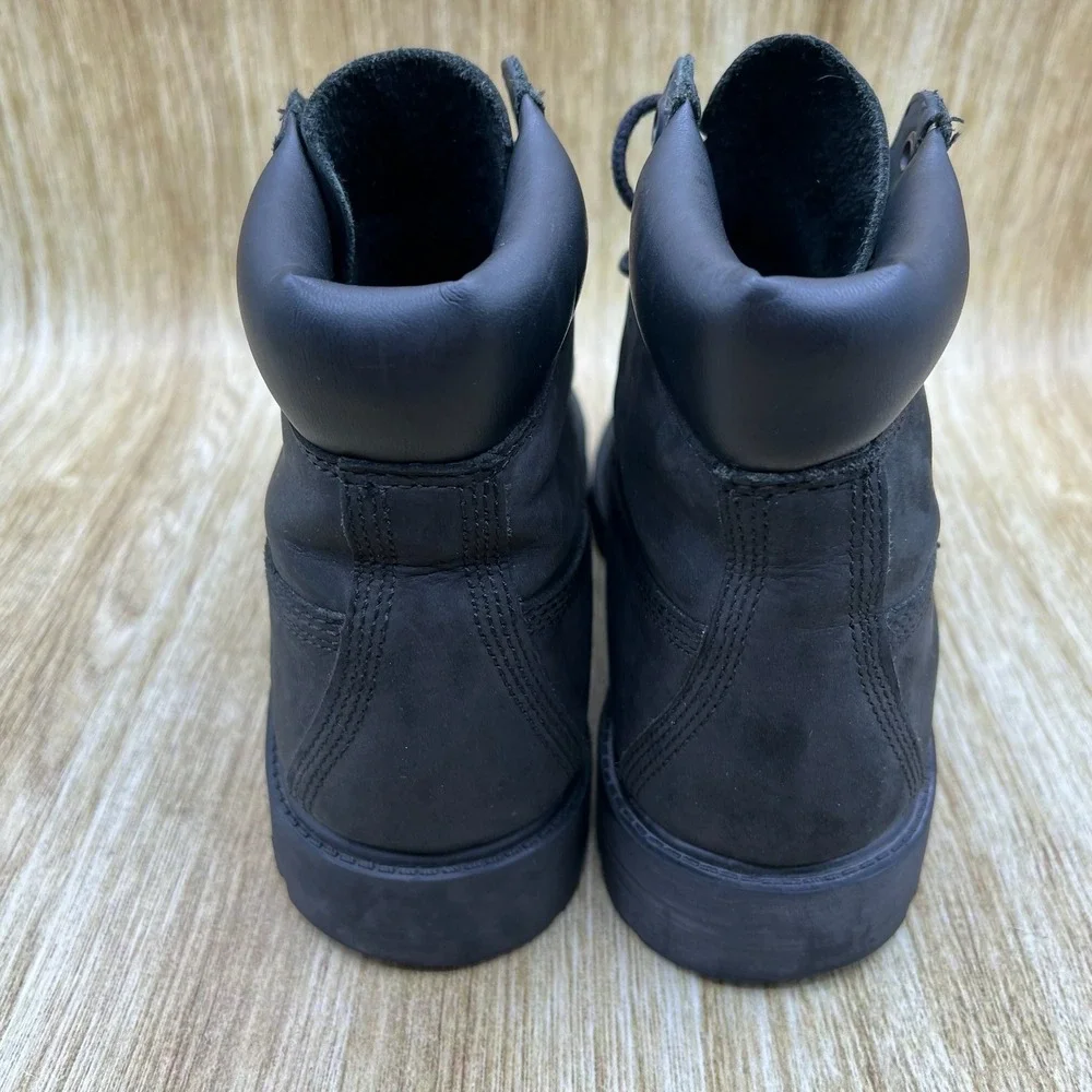 Timberland Premium 6-Inch Waterproof Youth Size 5Y Black Ankle Boots Shoes 12907